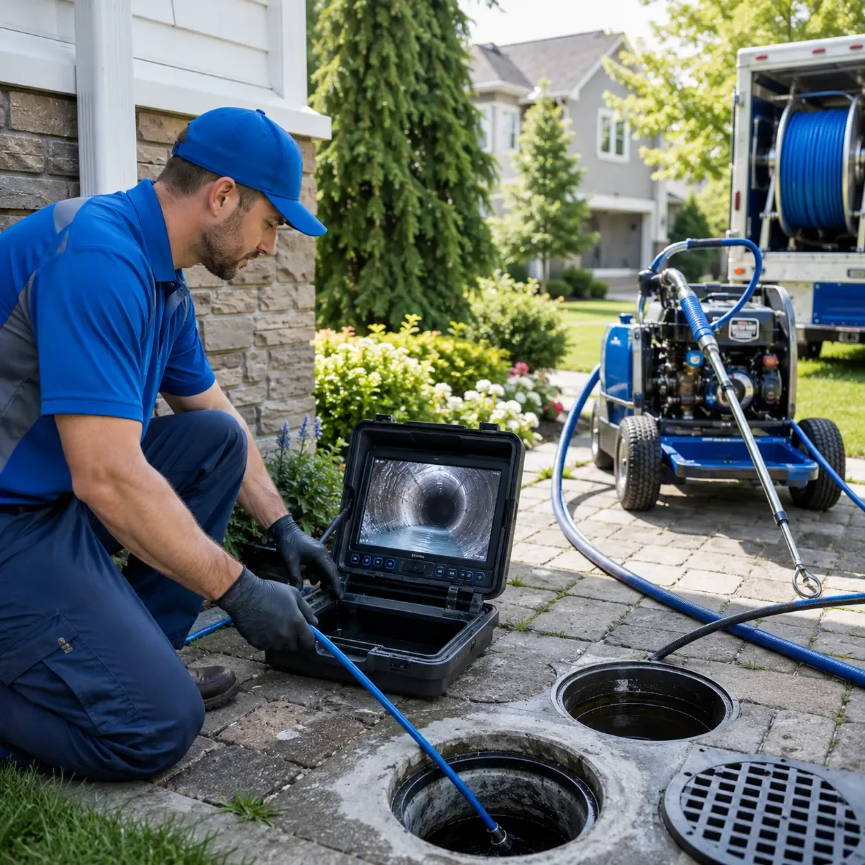 Outdoor drain cleaning professionals serving Chesterville, OH