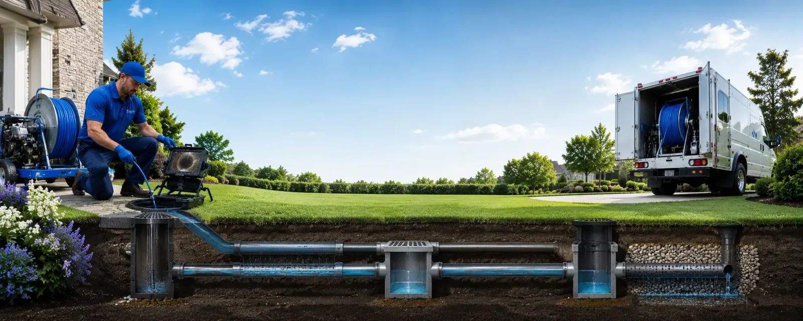 Outdoor drain cleaning information for Chesterville, OH